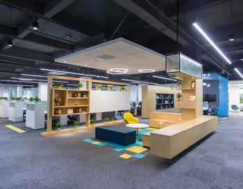 骏伯网络办公室装修设计实景图