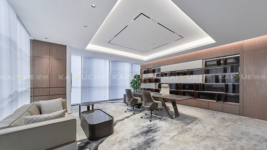 经理室装修完工实景 经理室装修完工实景