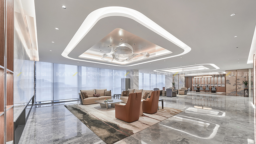 接待区装修完工实景 接待区装修完工实景